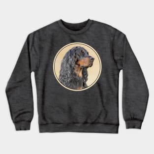 Gordon Setter Painting - Cute Original Dog Art Crewneck Sweatshirt